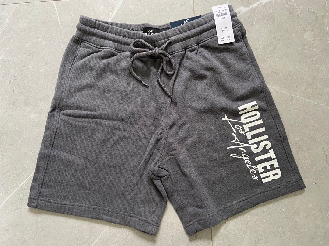 XS Authentic Hollister Print Graphic Terry Fleece Shorts 7