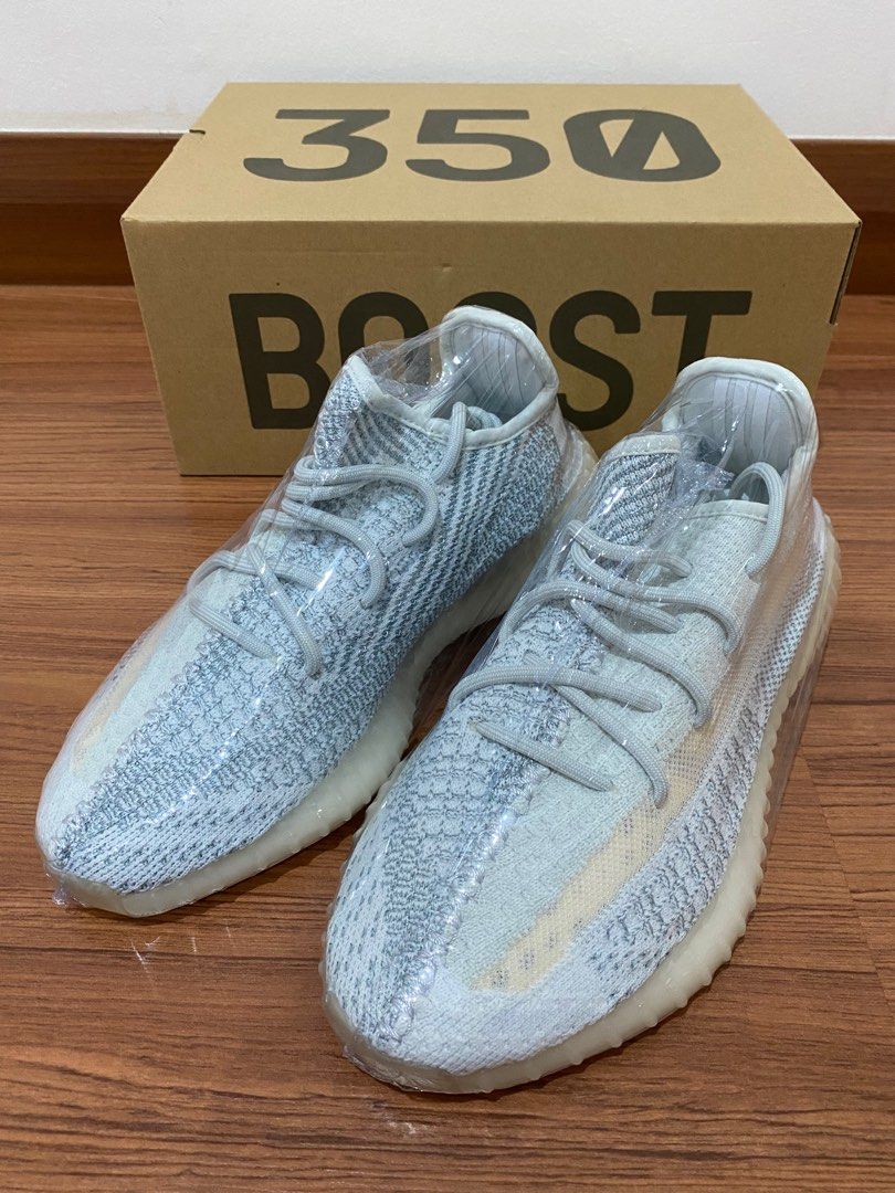 yeezy cloud blue reflective