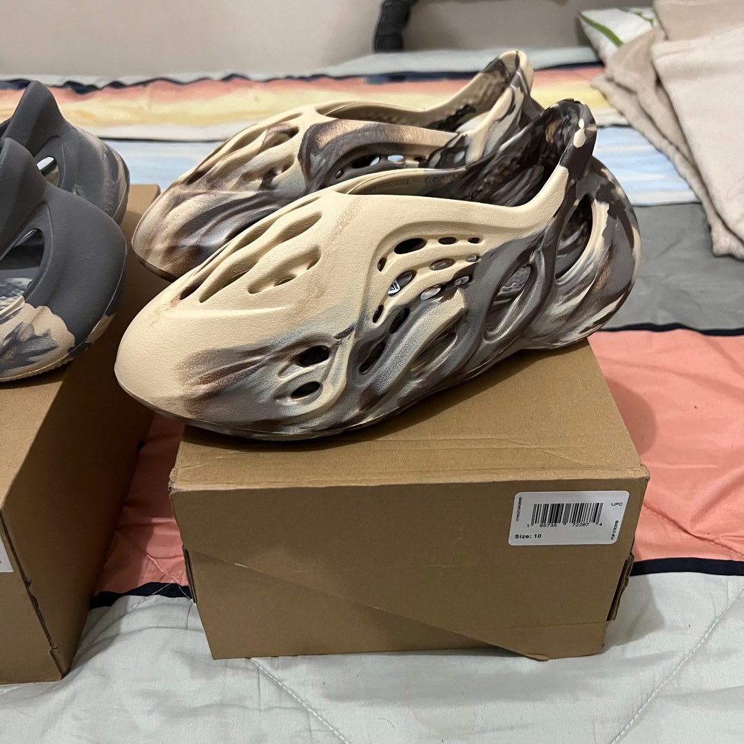 yeezy foam runner cream clay on feet