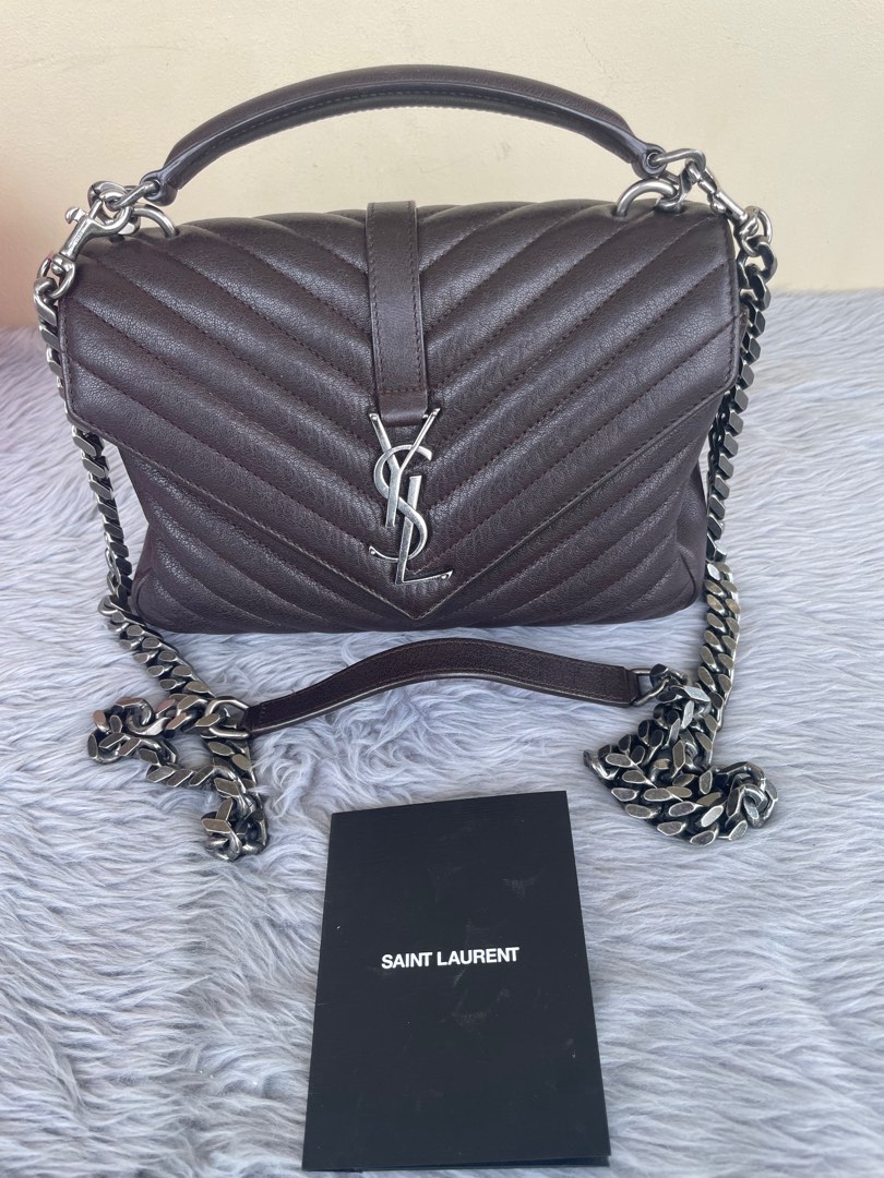 YSL college Small with Entrupy Certificate of Authenticity Luxury