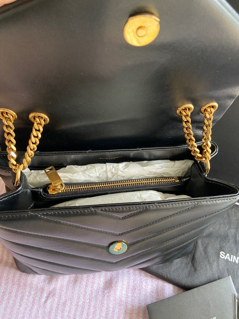Ysl Loulou Small Chain Bag In Quilted 