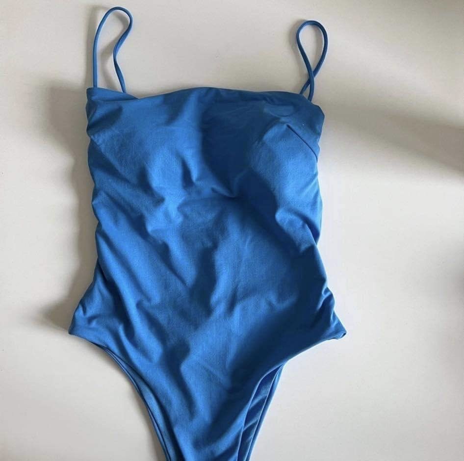 Zara clearance blue swimsuit