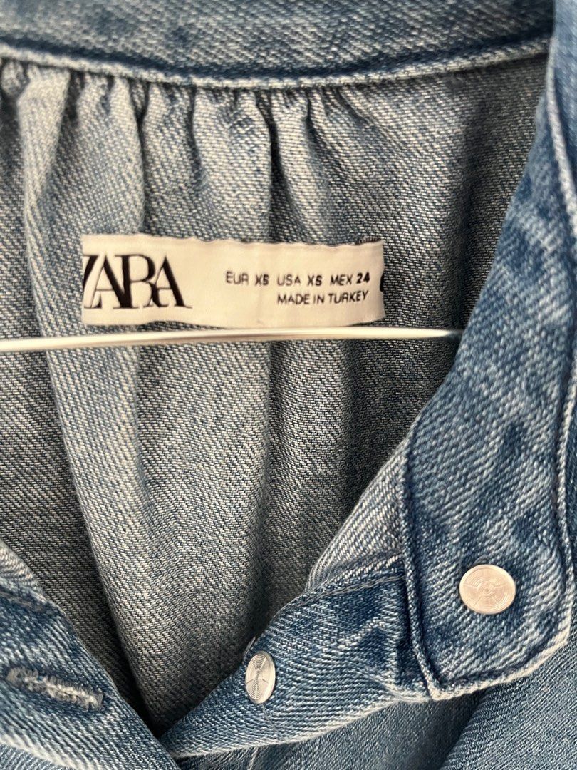 Zara denim dress XS, Women's Fashion, Dresses & Sets, Dresses on Carousell