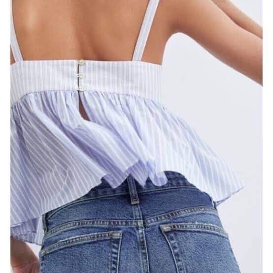 Shiyifa Women's Peplum Babydoll Top – Flowy, Ruffled & Perfect For Summer