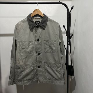 Zara Work Jacket (Corduroy Collar)