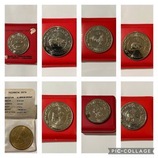 Zodiac coins 1981,1982,1983,1984,1985,1987,1988,1990,1991,1992