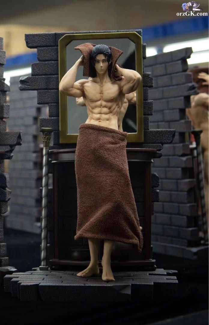 1/6 Scale Out of the Bath Eren Yeager Statue Attack On Titan Statue