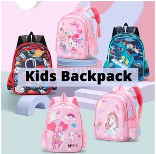 Boys and girls school bag children travel light backpack cartoon car print  travel backpack 3-10 years old boys and girls leisure travel backpack