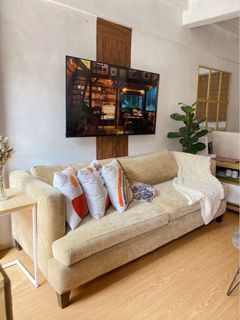 3-4 Seater Beige Sofa
