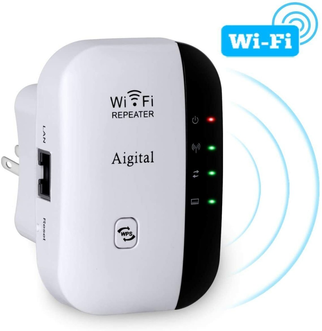 [3886] Aigital WiFi Extender Range Repeater 300Mbps Wireless Internet ...
