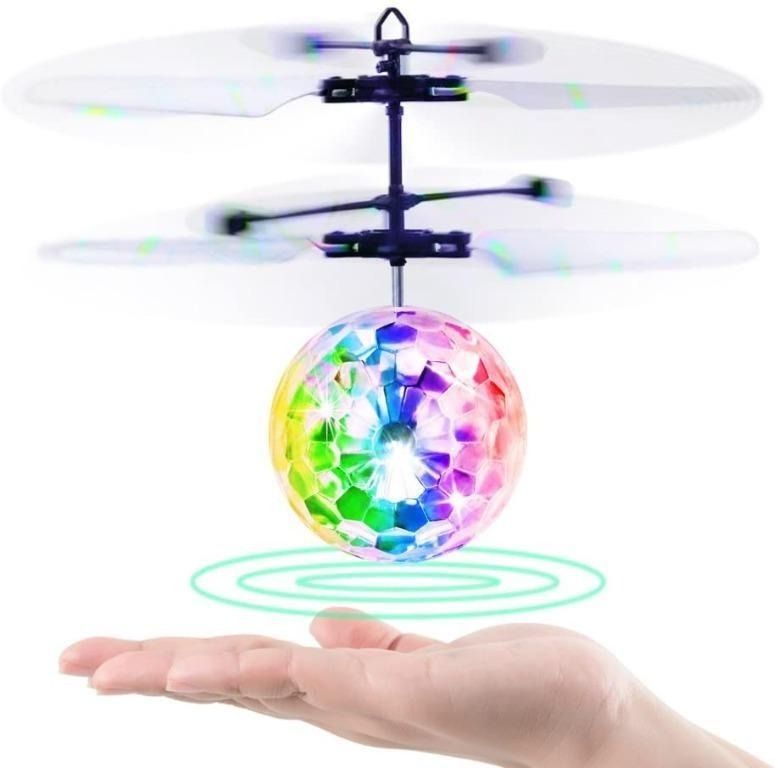 3889 Baztoy Flying Ball Kids Toys Remote Control Helicopter Mini Drone Magic Infrared Induction RC Flying Toy