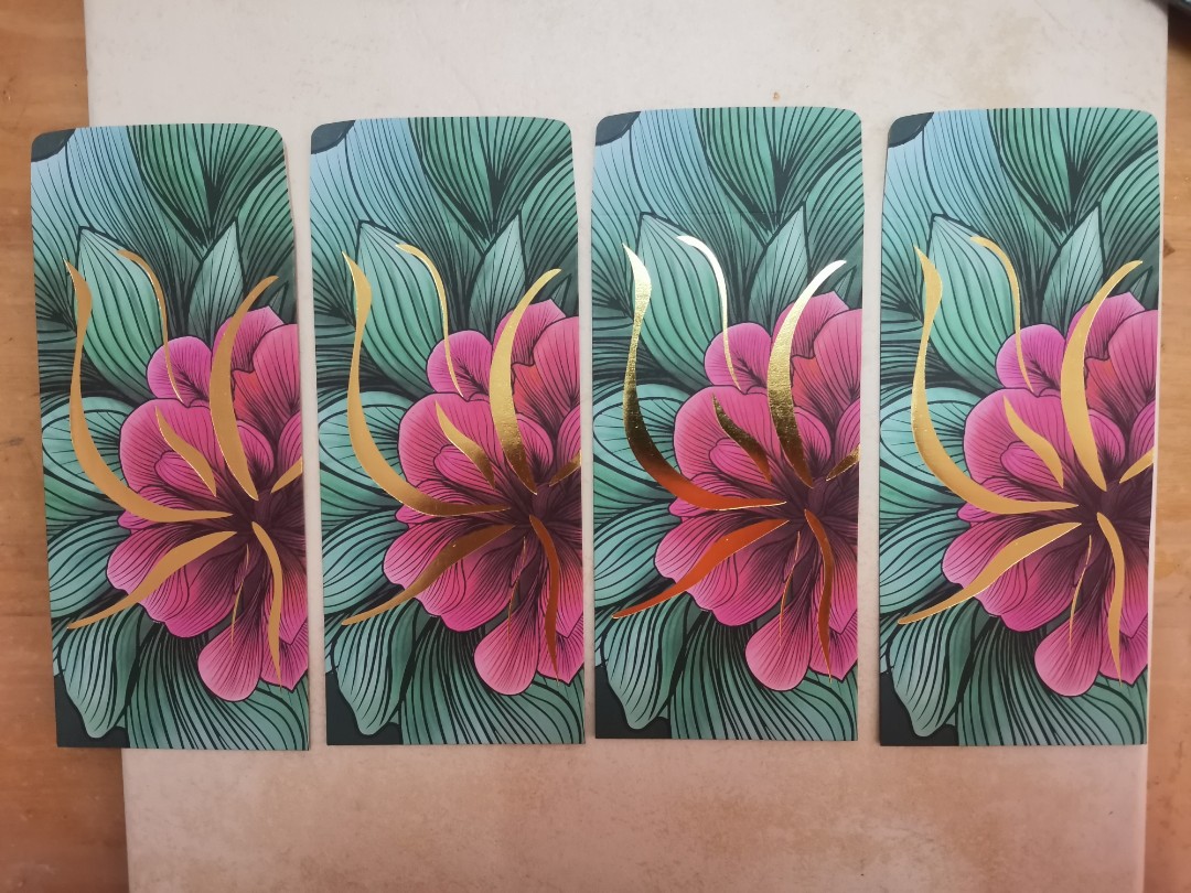 4 Pcs x 2023 Sampul Ang Pow Packet Hari Raya Aidifitri Premium Maybank