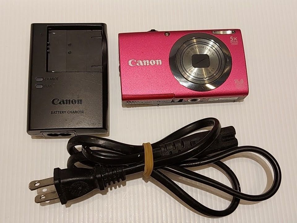 動作未確認ジャンク□Canon PowerShot A2300 ピンク□□バッテリーなし