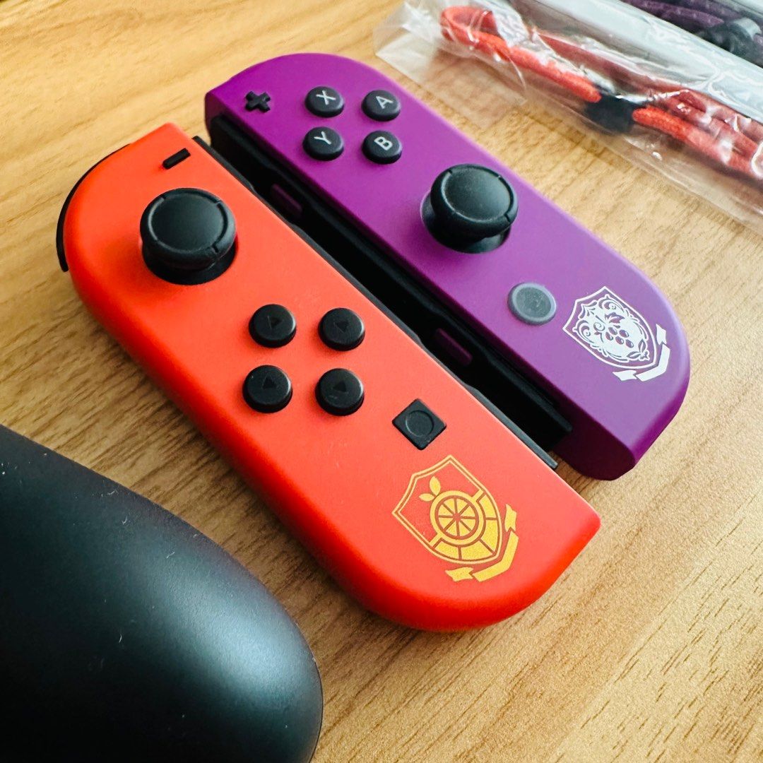 極新港行有保養] Switch OLED 主機Pokemon 寶可夢朱紫限定版全套齊原裝 