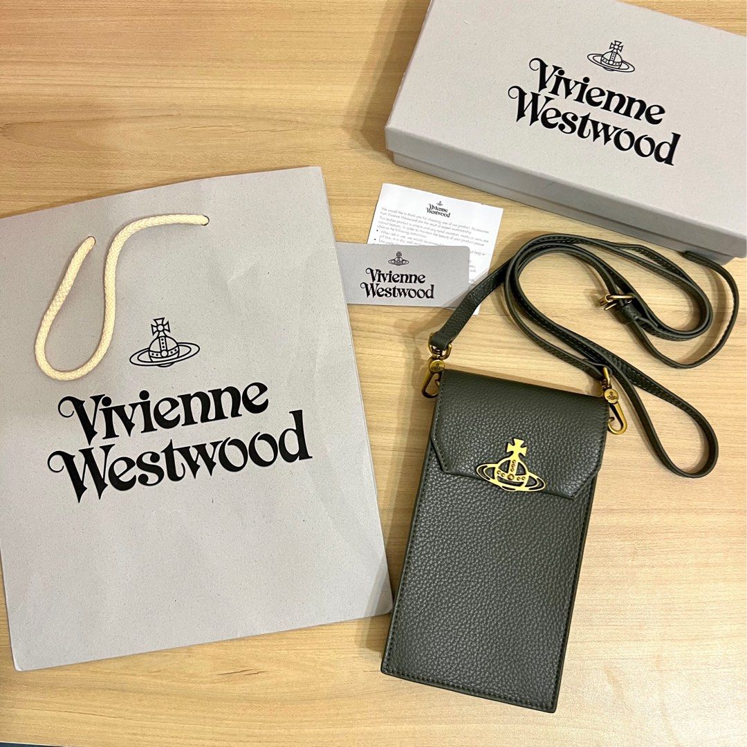 全新Vivienne Westwood Phone Bag 電話袋Full Set, 名牌, 手袋及銀包
