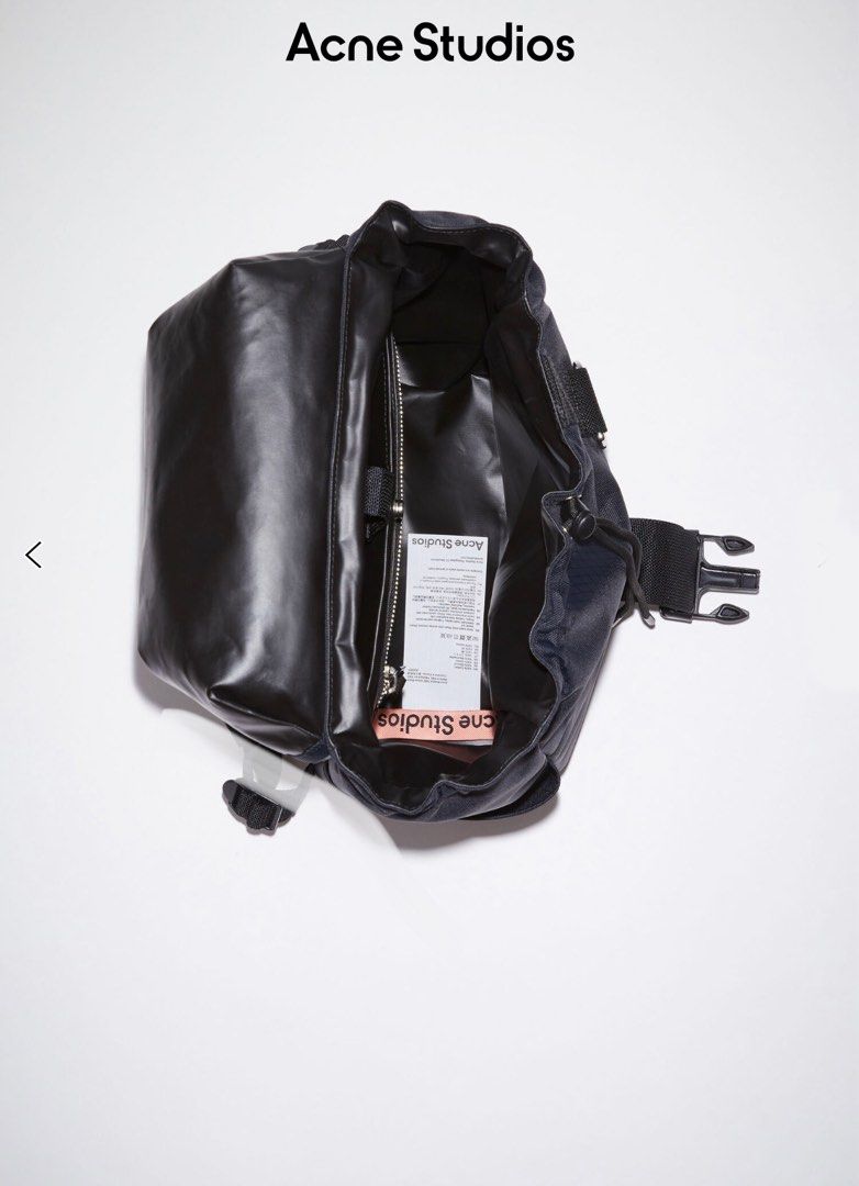 Acne Studios Nylon Ripstop Black Large Backpack, Men's Fashion, Bags