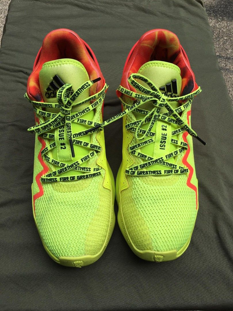 Adidas Don Issue 2 "fire of greatness", Men's Fashion, Footwear