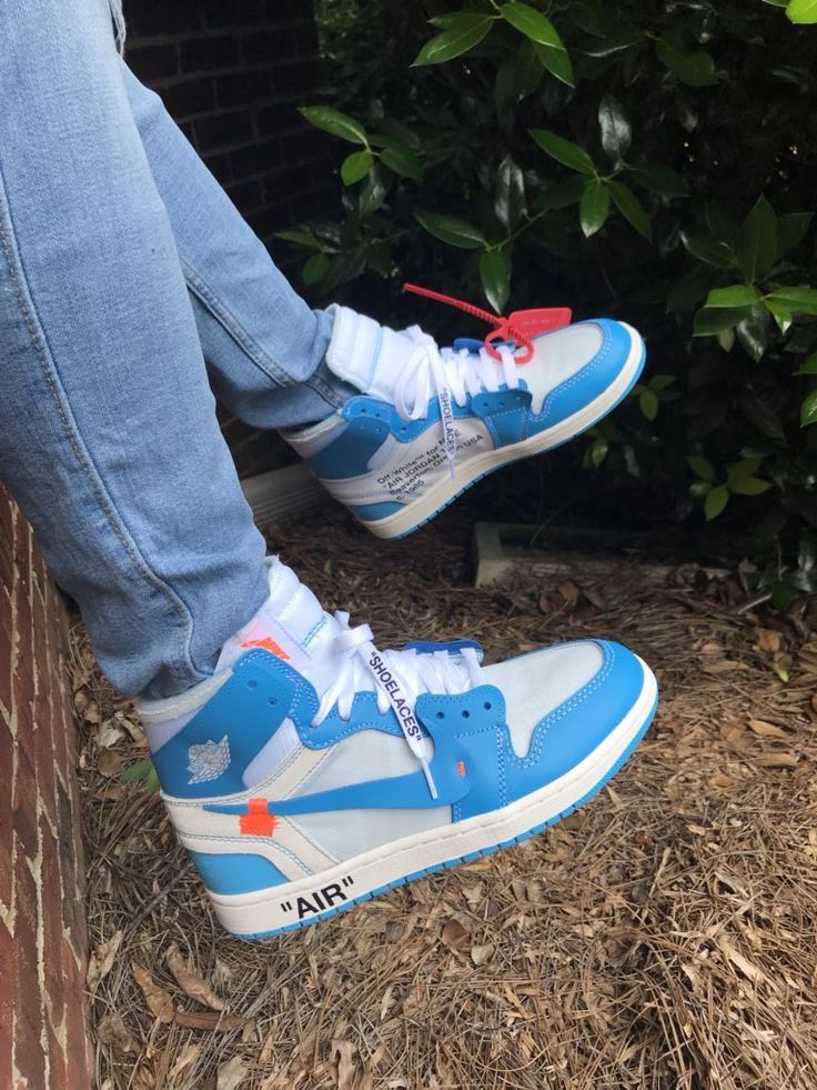 Air Jordan 1 High Offwhite UNC Luxury Sneakers Footwear on