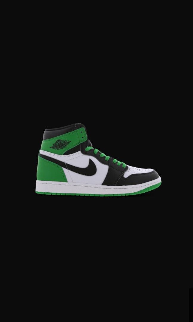 womens air jordan 1 retro high og lucky green