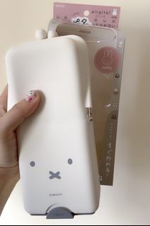 Airpita X Miffy 日本 正版 miffy 米菲兔 米飛兔 矽膠吸盤 直立式 大容量 多用途 筆盒 收納盒 站立式矽膠鉛筆盒
