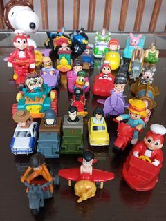 Assorted Mcdo Jollibee Meal Toys/ Lupin mini pull back car