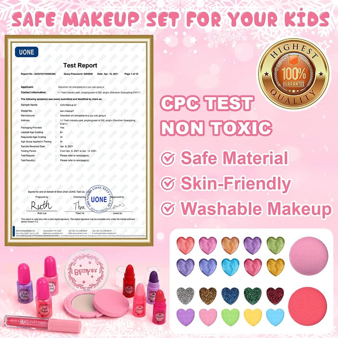  Aureyung Kids Makeup Kit for Girl, Toys for Girls Ages