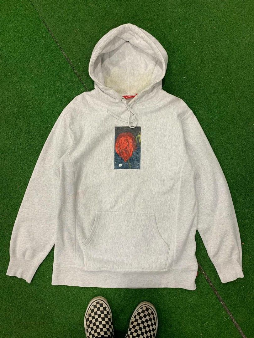 Supreme araki on sale rose hoodie