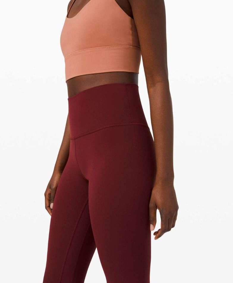 Authentic Lululemon Align HR Pant 28” - in red merlot size US 8