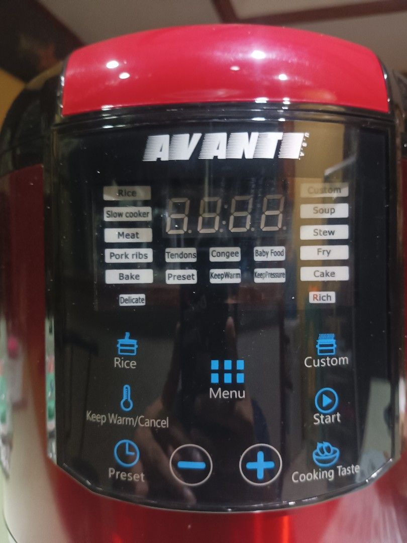 Avanti pressure cooker manual best sale