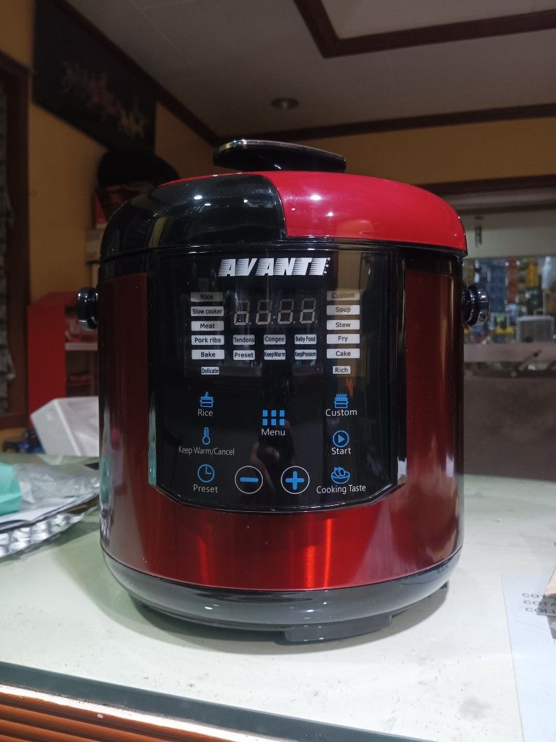 Avanti intelligent pressure cooker manual store