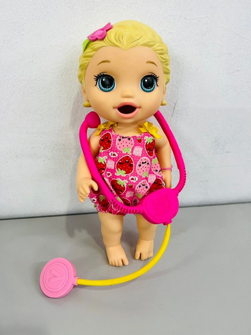 Baby alive snackin lily brunette top