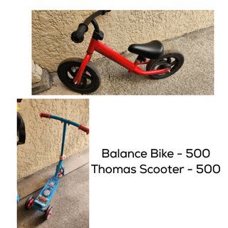 Balance bike and scooter