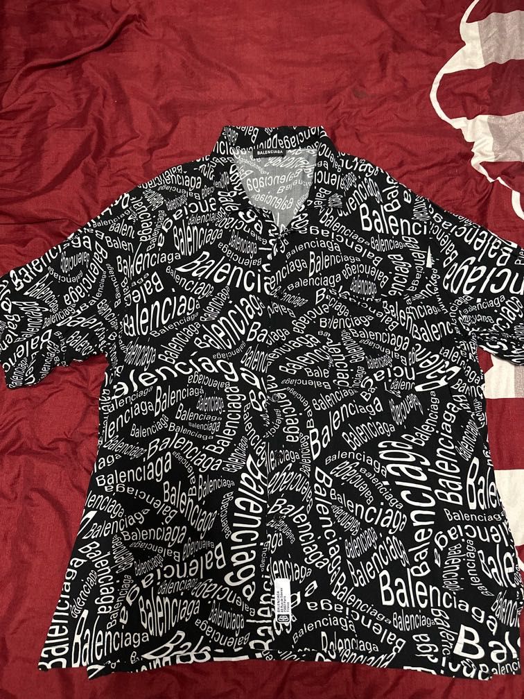 balenciaga button up shirt