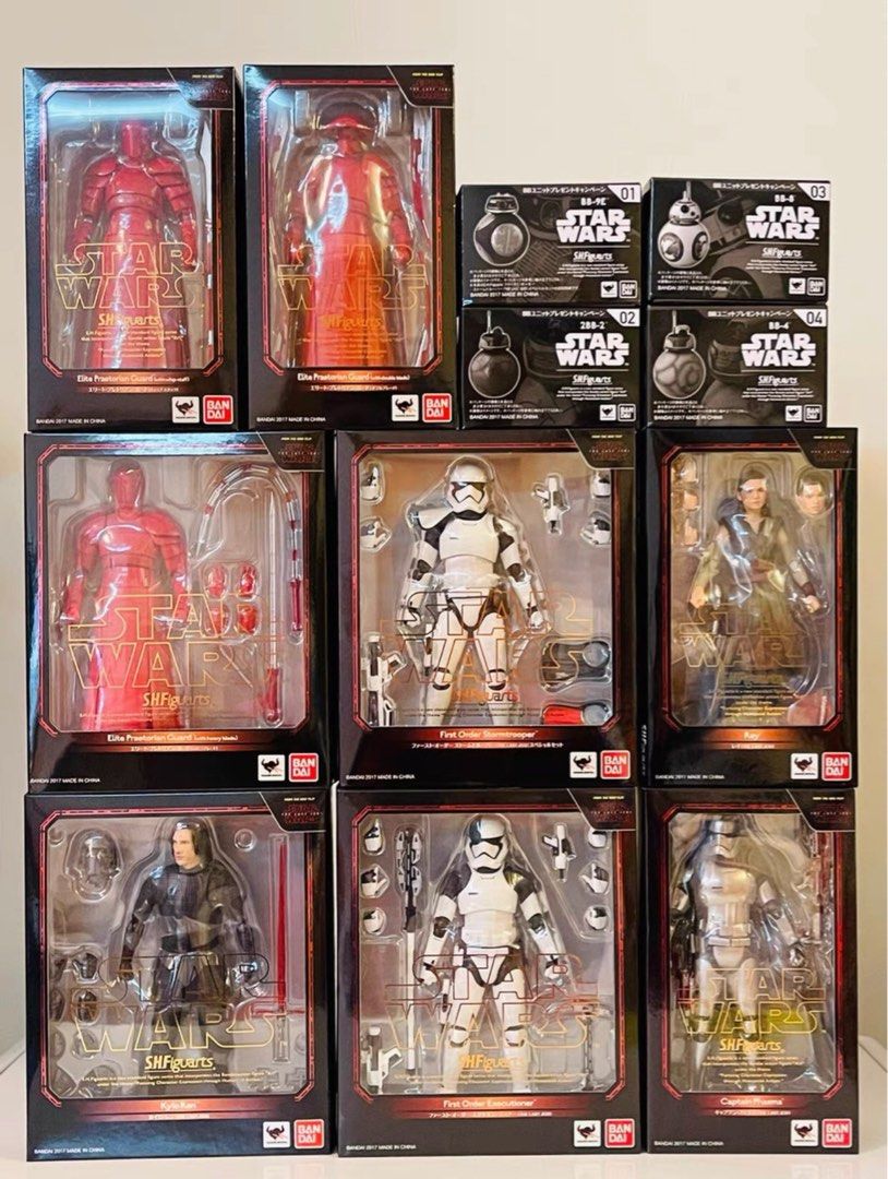 BANDAI S.H.FIGUARTS SHF STAR WARS THE LAST JEDI FIGURE SET, Hobbies
