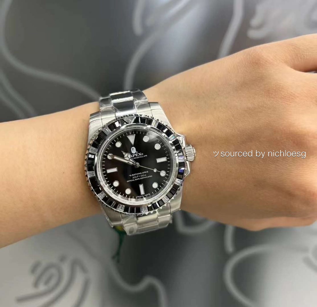 BAPE TYPE 1 BAPEX CRYSTAL STONE, Luxury, Watches on Carousell