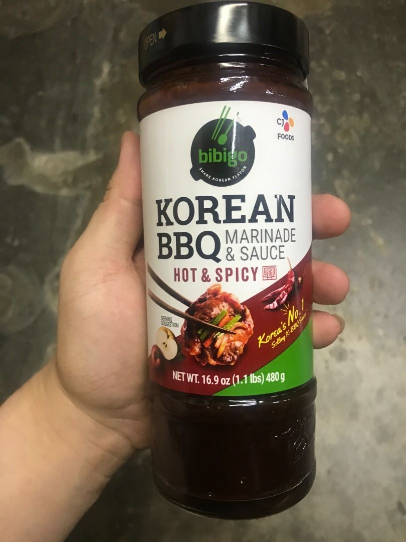 Bibigo Korean BBQ Marinade Sauce Hot & Spicy, Food & Drinks, Spice