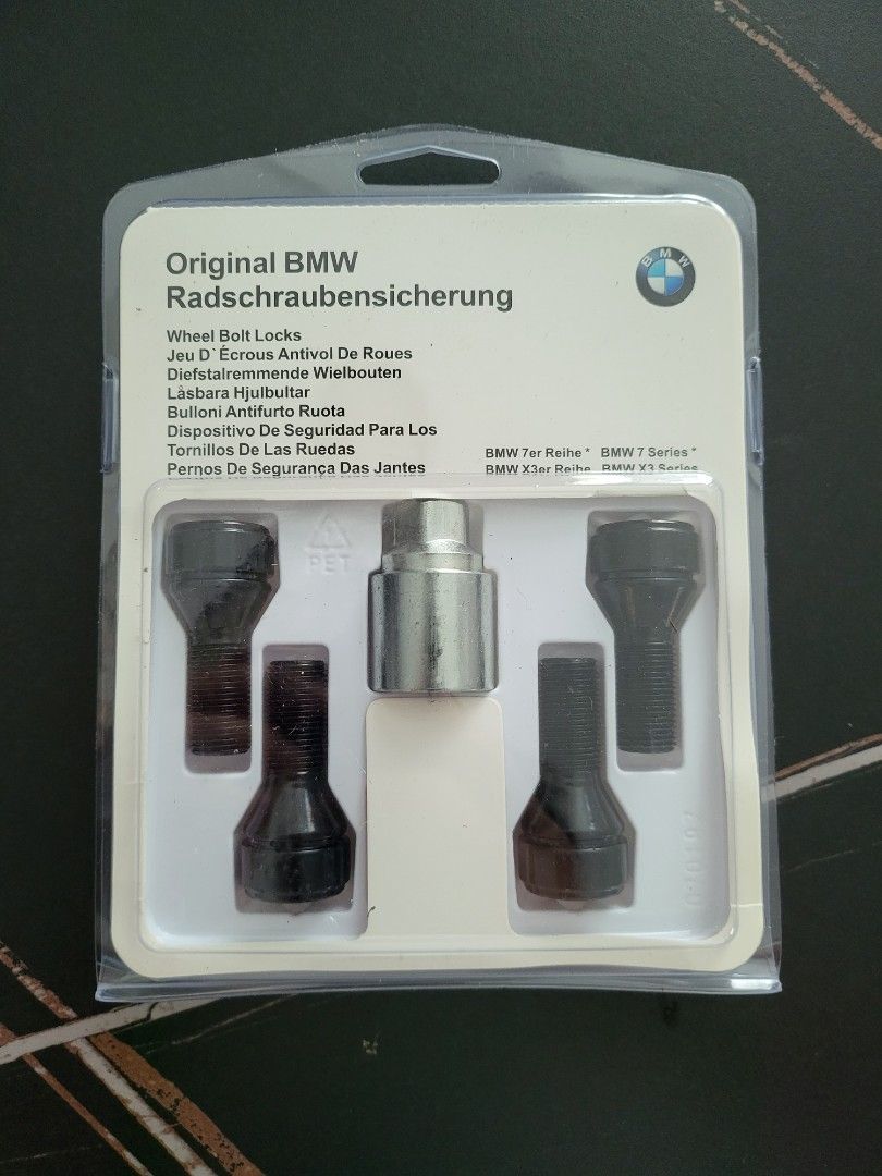 BMW F10 F20 F30 F32 G11 G20 G30 X1 X5 LOCK NUT SET WHEEL LOCK SET