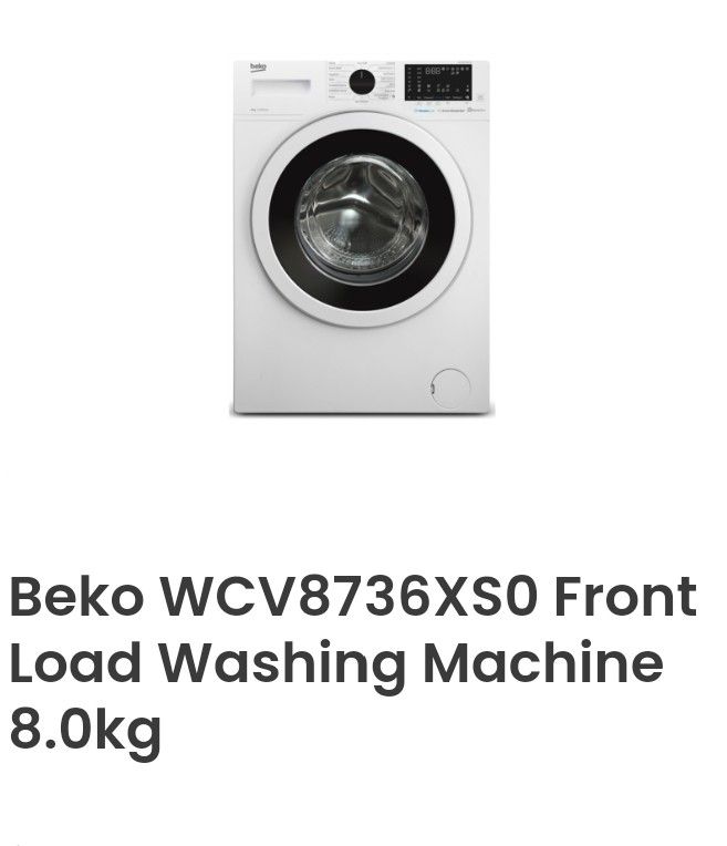 BNIB Beko front loader Washing Machine 8kg., TV & Home Appliances