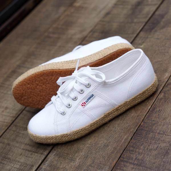 Superga espadrille white store