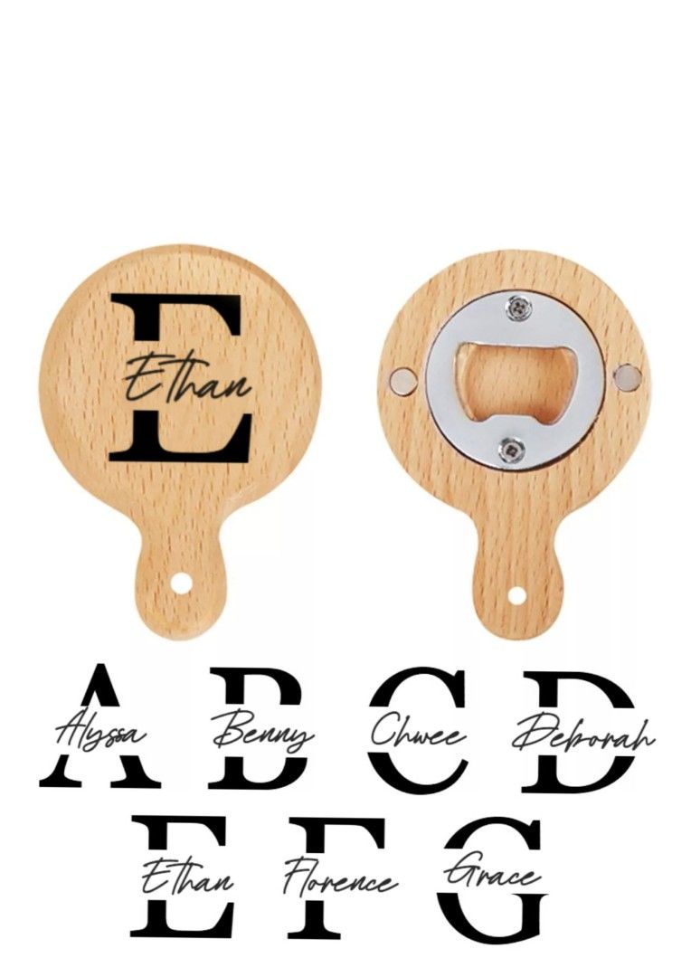 Openers Can Customize Engraving Logo Blank DIY Wood Round Bottle Opener  Coaster Fridge Refrigerator Magnet Decoration6408479 From Kvt1, $1.12
