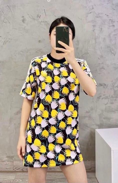 Adidas floral dress top