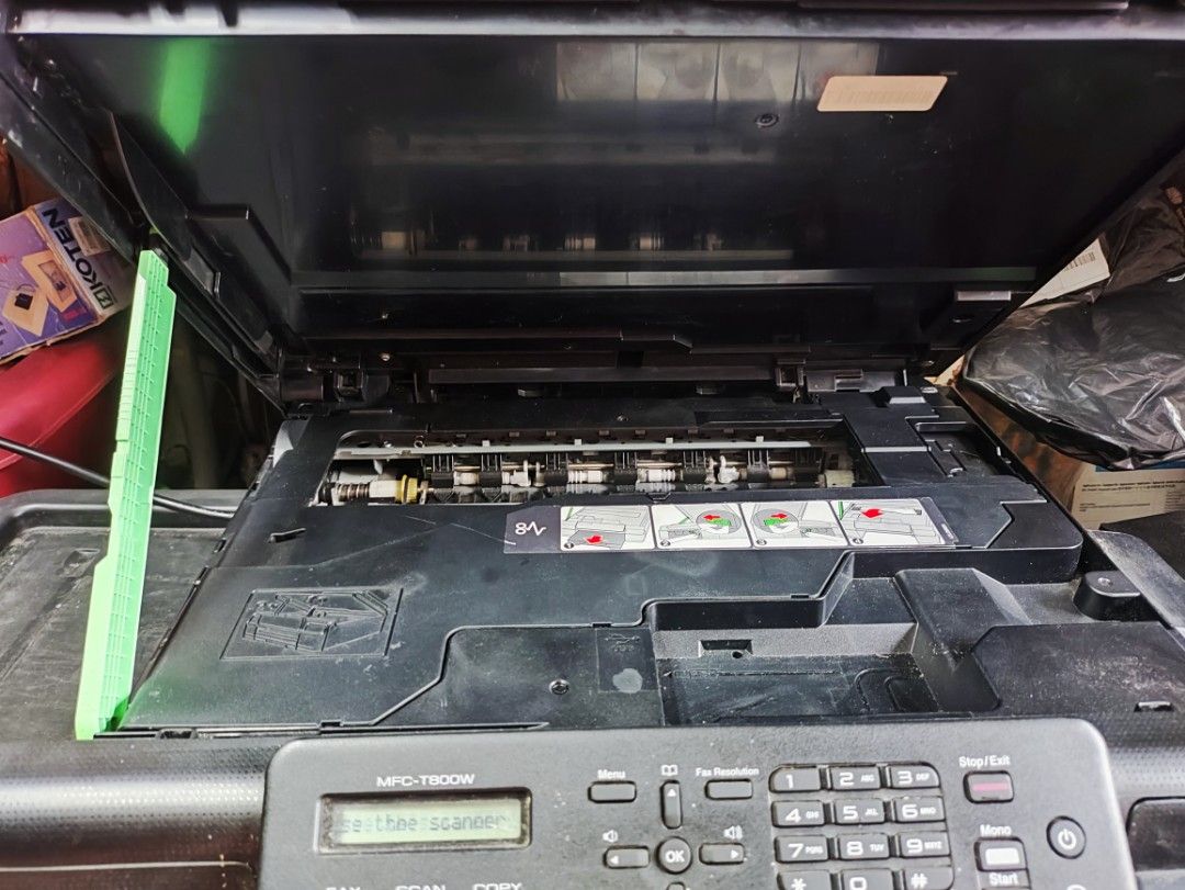Brother t800w old stock (Category: Printers, Scanners & Copiers) located in Valenzuela. Submitted by onlinesellswapgadget (Listing ID 1227155630, Image 3). Description: Slight nego on sure buyer Pickup valenzuela / lalamove at buyers expense With power wifi and scanning tested except for printing since no ink for said model Selling unit as is no more ink came from office pullouts decluttering storage.