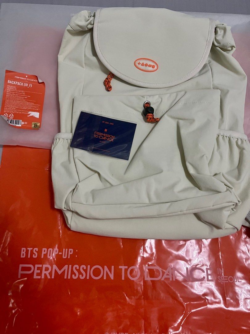 BTS PTD Ivory Backpack with Photocards (2pcs) PHP 2,000 (Category: Backpacks) located in Marikina City. Submitted by ColossusB (Listing ID 1227230587, Image 2). Description: BTS PTD Ivory Backpack with Photocards (2pcs) PHP 2,000 Brand New On hand Photocards (2pcs) included Bought from PTD pop-up Seoul Payment thru GCash or BPI bank transfer *meet up places: ✅ Marikina and lower Antipolo ✅Shipping: Nationwide cost is at buyer’s expense thru Grab,