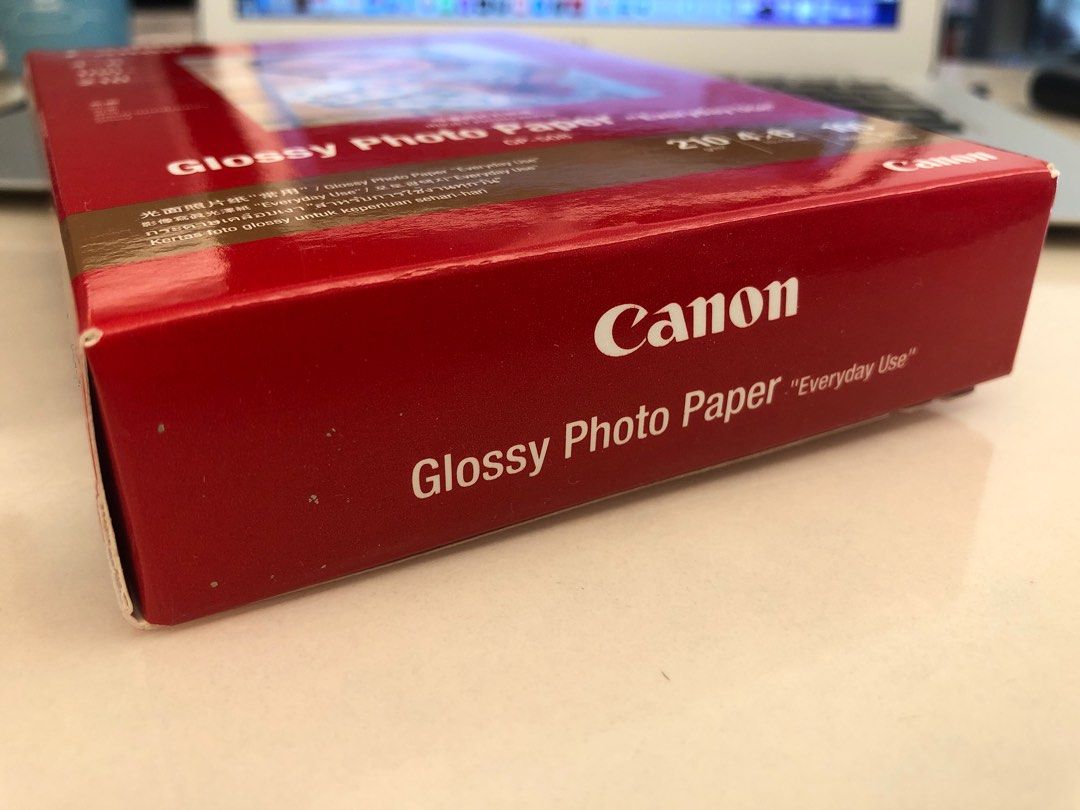 Canon相紙 PIXMA Glossy Photo Paper 4”x6” (100 sheets), 電腦＆科技, 打印機及影印機