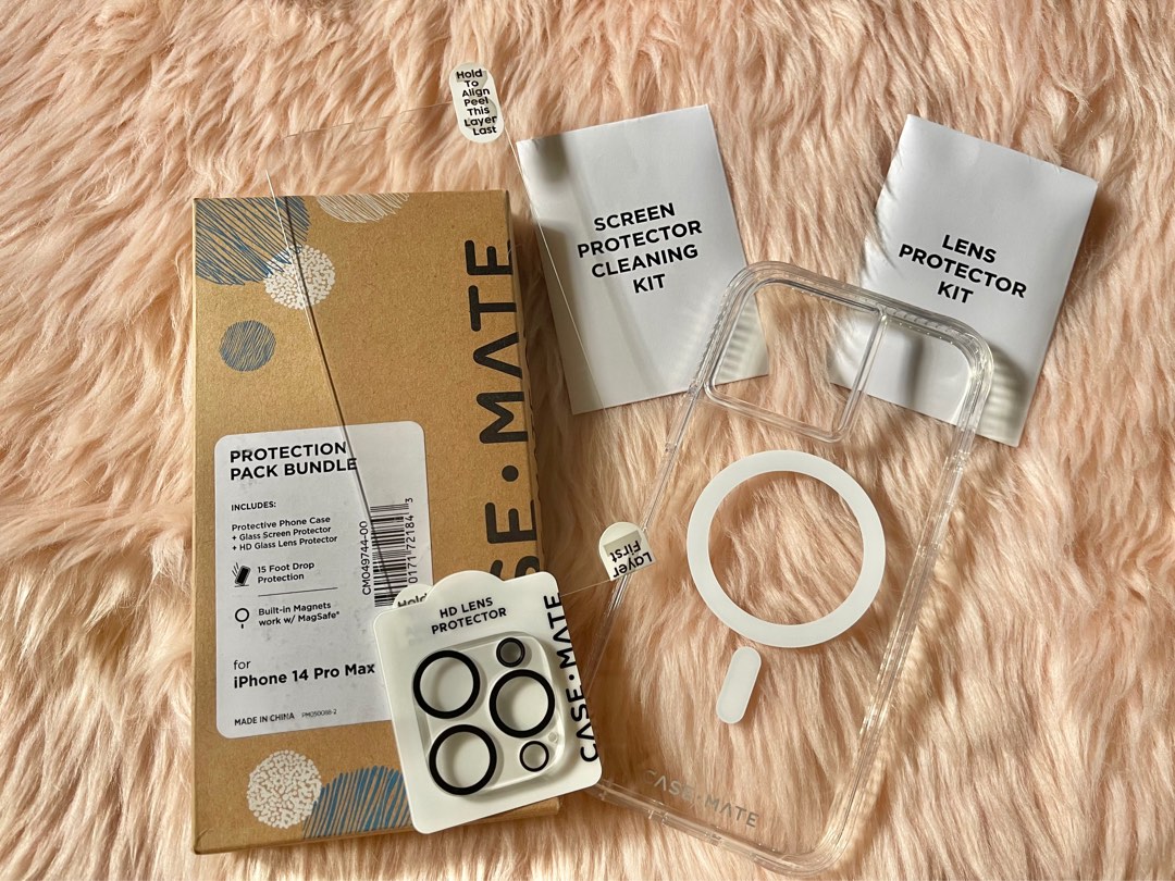 Case Mate Protection Pack Bundle for Iphone 14 Pro Max, Mobile Phones