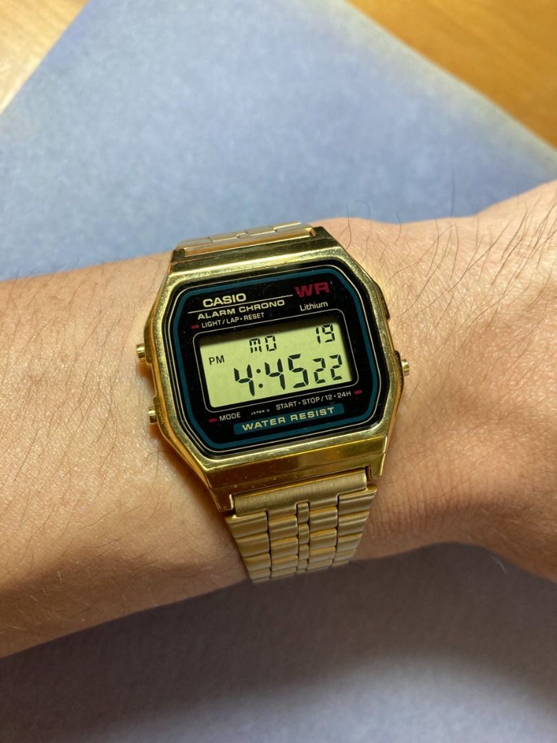 Casio Vintage Gold Digital Watch / A159WGEA-1DF, Men's Fashion, Watches ...