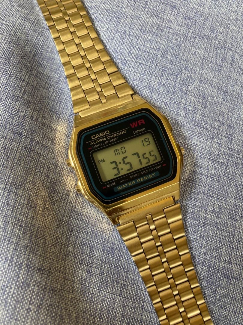 Casio Vintage Gold Digital Watch / A159WGEA-1DF, Men's Fashion, Watches ...