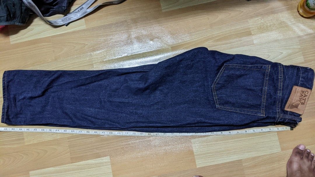 Cat's Paw jeans denim selvage selvedge kepala kain, Men's Fashion