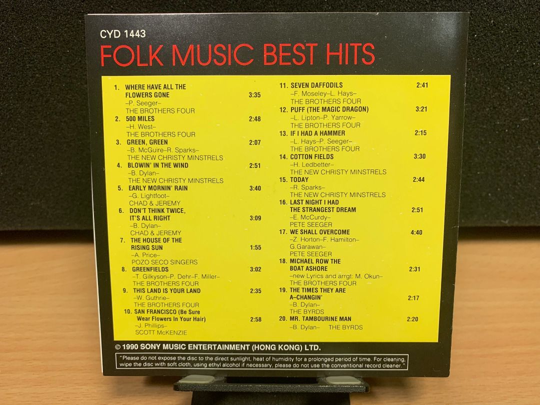 CD Folk Music Best Hits (Various Artistes), Hobbies & Toys, Music