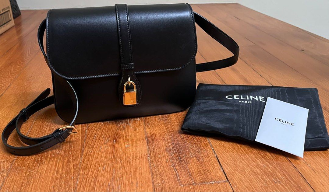 Celine Tabou Shoulder Bag Black Calfskin
